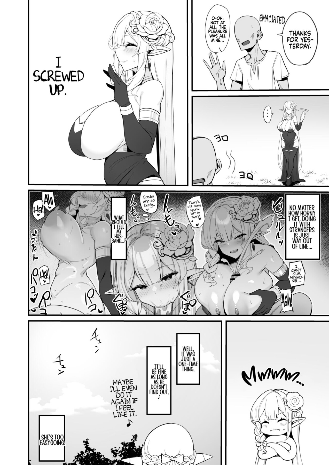 Hentai Manga Comic-A Manga About an Elf Housewife-Read-15